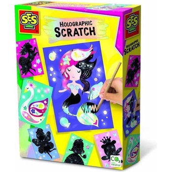 Ses Creative Holografické vyškrabávacie obrázky Víly 6 ks