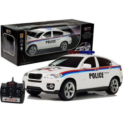 LEAN Toys RC policejní kupé - bílé 1:14