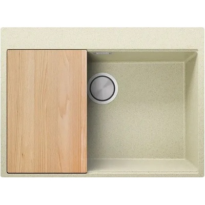 Твоят Стил Бежова кухненска гранитна мивка Осло 70 XXL Top 680 x 500 мм