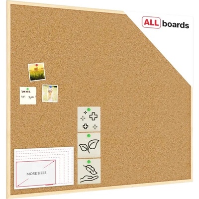ALLboards Korková nástěnka 120 x 100 NATURAL TK1210D