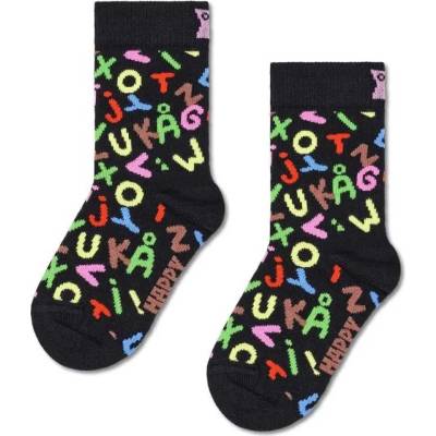 Чорапи Hs by happy socks Alphabet crew socks - Black (Black)