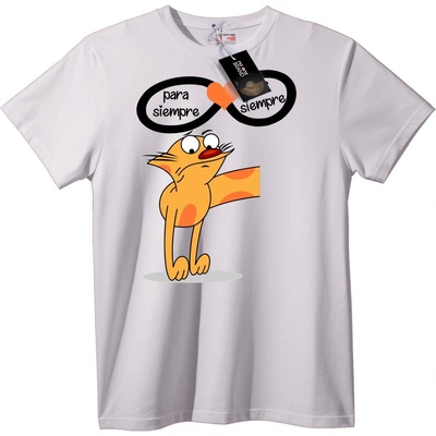 NOONEBRAND Тениска с вечна любов към котки - 2XL, Black