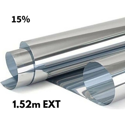 Zrkadlová fólia na okná Silver 15% exteriérová 1,52x1m