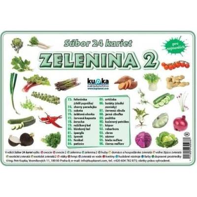 Súbor 24 kariet - zelenina 2