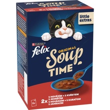 Felix Soup Original hovädzí, kura a jahňací 6 x 48 g