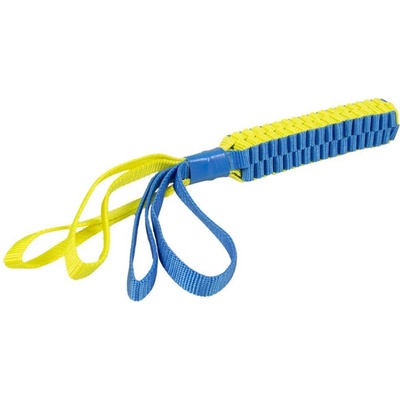 Duvo+ tyč ťažná nylonová modrožltá pre psy L 50 x 3 cm