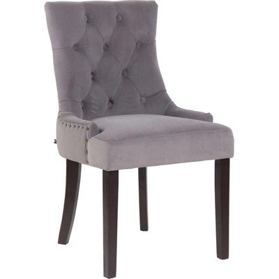 Design Shop Aberdeen samet dřevěné nohy antik světlé Krémová