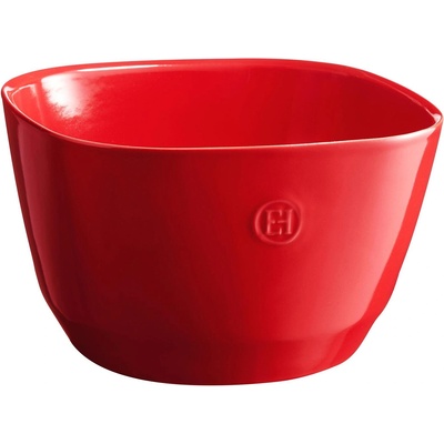 Emile henry (Франция) Квадратна керамична купа за салата EMILE HENRY Salad Bowl L - 26 х 26 см - червена (EH 6596-34)