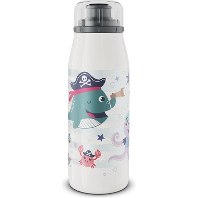alfi Детска бутилка за пиене alfi isoBottle Kids от неръждаема стомана 0.35 л, пиратска (910411)