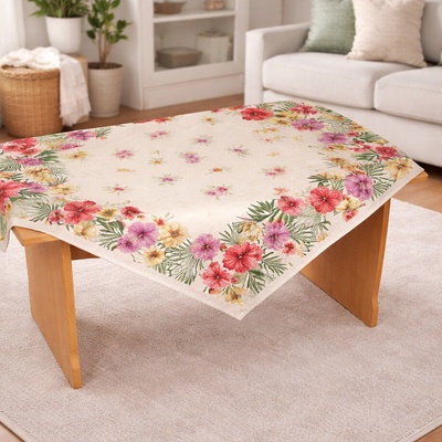 Evenit Gobelínový obrus 021C viacfarebná Bavlna/polyester 100x100 cm