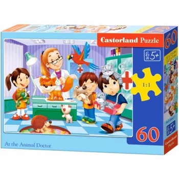 Castorland Пъзел Castorland от 60 части - На ветеринар (B-06847)