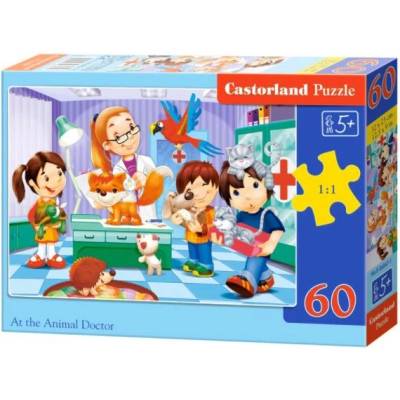 Castorland Пъзел Castorland от 60 части - На ветеринар (B-06847)