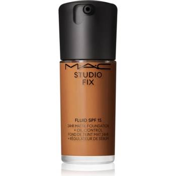 MAC Cosmetics Studio Fix Fluid SPF 15 24HR Matte Foundation + Oil Control матиращ фон дьо тен SPF 15 цвят NC47 30ml