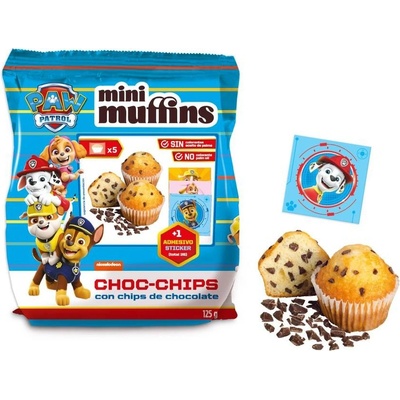 Paw Patrol Mini Muffins s kúskami čokolády 125 g