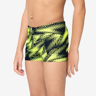 Speedo chlapčenské boxerkové plavky čierno-žlté