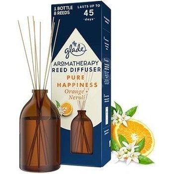 Glade Aromatherapy Reed Diffuser Pure Happiness osviežovač vzduchu vonné tyčinky 80 ml