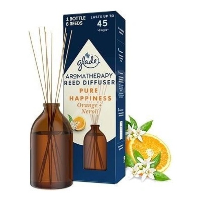 Glade Aromatherapy Reed Diffuser Pure Happiness osviežovač vzduchu vonné tyčinky 80 ml