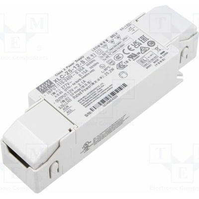 MEAN WELL XLC-25-12-S Napájecí zdroj: spínaný; LED; 25W; 12VDC; 0÷2,1A; 100÷305VAC; OUT: 1