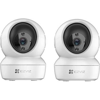 Image 1 of Ezviz europe b. v Комплект от 2 безжични мрежови камера за вътрешно видеонаблюдение Ezviz H6c, 2MP FHD, 4mm, Бял (Ezviz H6c 4MP 2 БРОЯ)