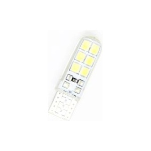 CarMart Диодна крушка Т10 с 12 smd 1210 - canbus