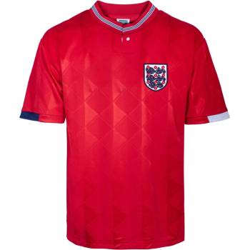 Score Draw Футболна фланелка Score Draw England Away Shirt 1989 Adults - Red