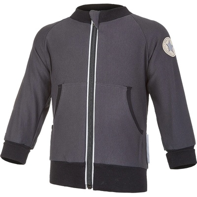 Little Angel Mikina podšitá rozepínací Outlast antracit/pruh bíločerný – Zboží Dáma