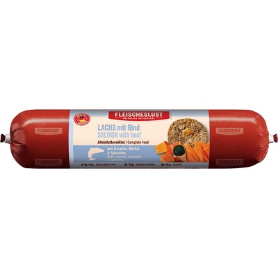 Fleischeslust losos s hovädzím mrkvou tekvicou a spirulinou 12 x 800 g
