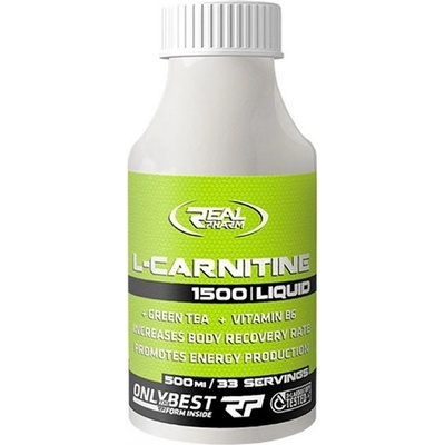 REAL PHARM L-Carnitine 1500 Liquid + Green Tea, 500 ml