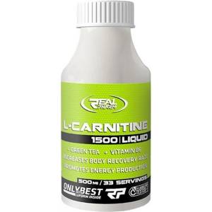 REAL PHARM L-Carnitine 1500 Liquid + Green Tea, 500 ml