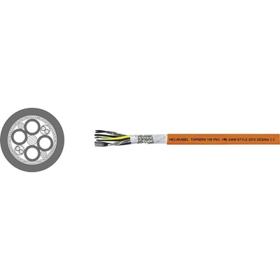 Helu TOPSERV® 119 servo kábel 4 G 1 mm² + 4 x 0.75 mm² oranžová 707290 500 m