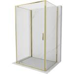 Mexen Exo-BR 3S 3-стенна душ кабина с врата 80 x 110 см, прозрачна, златна (8181-080-110-50-00-3S)