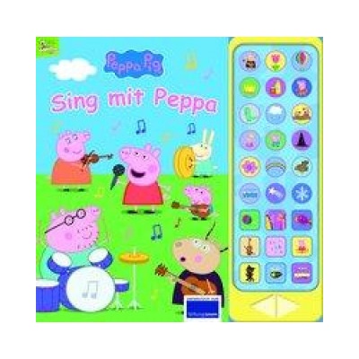 Peppa Pig - Sing mit Peppa Pig - 27-Button-Soundbuch mit 24 Seiten für Kinder ab 3 Jahren - mit bekannten Kinderliedern und Geräuschen