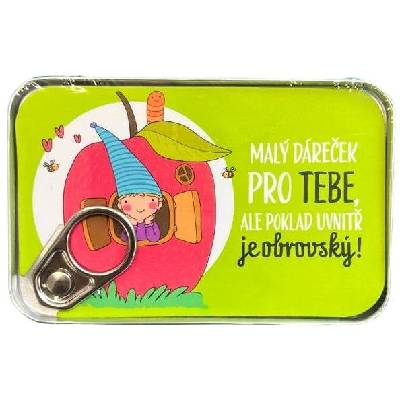 ALBI Plechovka na peníze - narozeniny - skřítek