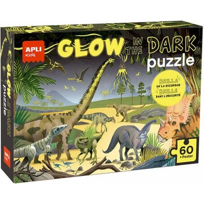 APLI svietiace v tme Dinosaury 60 dielov