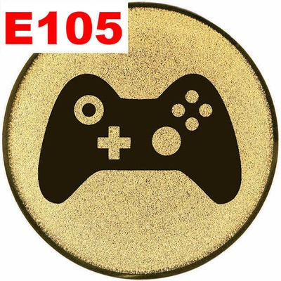 Emblém E105 XBOX umístění na sportovní pohár nebo medaili 50 mm