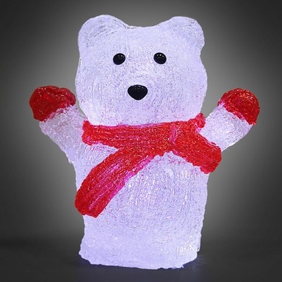 InternetovaZahrada Vianočný ľadový medveď s LED osvetlením
