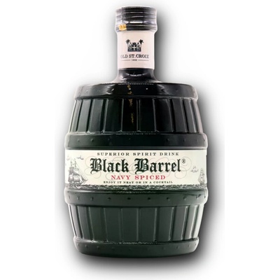 A.H. Riise Black Barrel Navy Spiced Rum 40% 0,7 l (čistá fľaša)