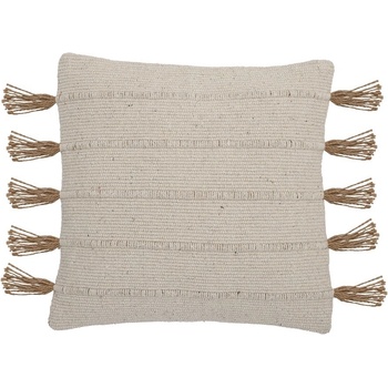 Bloomingville Vankúš z recyklovanej bavlny ENSAR béžový 45x45