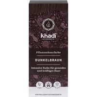 Khadi rostlinná barva na vlasy tmavě hnědá 100 g