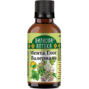 Bioherba Тинктура Мента, Глог, Валериана, 50 ml