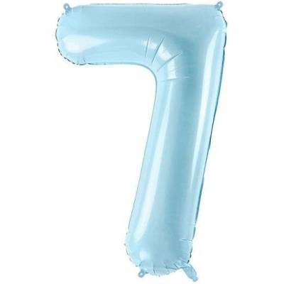 vybavsenaparty Fóliová číslice baby blue '7' 86 cm