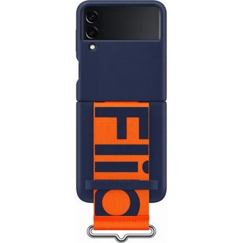 Image 1 of Samsung Galaxy Z Flip 3 Silicone cover dark blue (EF-GF711TNEGWW)