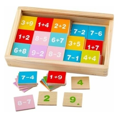 Bigjigs Toys sčítání a odčítání v krabičce