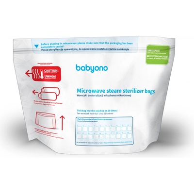 Baby Ono sáčky pro sterilizaci v mikrovlnné troubě transparentní