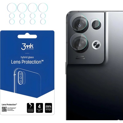 3mk Protection 4x Стъкло за камера 3mk за Oppo Reno 8 Pro+ - Прозрачен KP20519