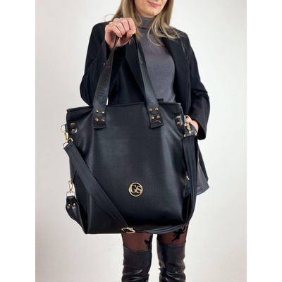 Grosso Športovo-elegantná kabelka na rameno GS-49-blackMAT