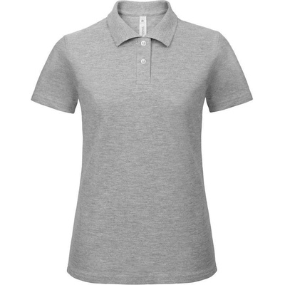B&C ID.001 /women Dámske piqué polo sivá heather