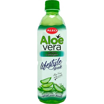 Aleo Aloe Vera Lifestyle drink s kolagenem, 0,5