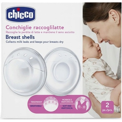 Chicco Breast Shells klobúčiky na dojčenie 2 ks