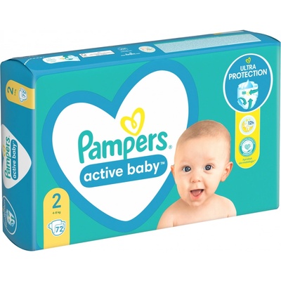 Pampers Active Baby 2 72 ks
